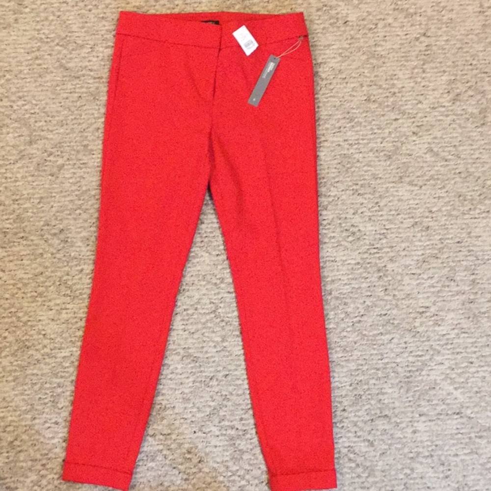 Loft red pant size 6 Marisa skinny